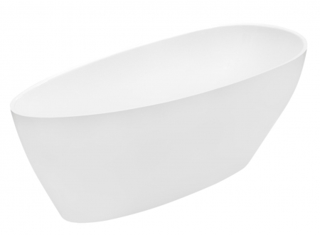 Cada baie freestanding ovala, compozit, alba, 170x72 cm, Besco Goya [2]