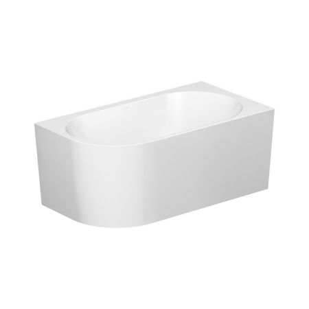 Cada baie pe colt 150x80 cm, asimetrica, orientare dreapta, alba, Cersanit Crea [1]