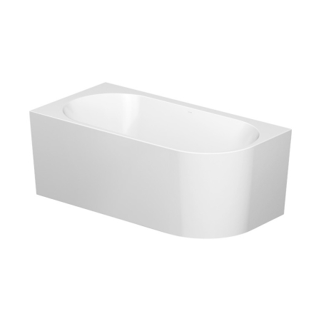 Cada baie pe colt 160x80 cm, asimetrica, orientare stanga, alba, Cersanit Crea [4]