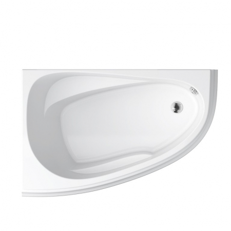 Cazi de baie pe colt - Cada baie pe colt Cersanit Joanna New, 140 x 90 cm, asimetrica, orientare stanga, alba