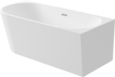 Cada baie pe colt, orientare dreapta 170x80 cm, alba, Deante Silia [1]