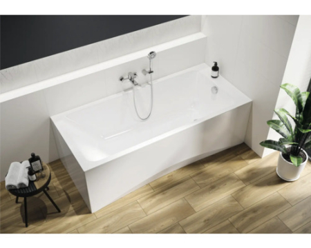 Cada de baie dreptunghiulara 170x70 cm acril alb, Cersanit Onix [2]