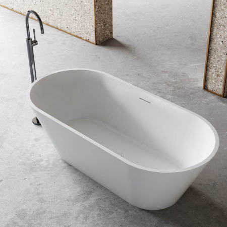 Cada baie freestanding, 150x75 cm, alb lucios, Madeira [1]