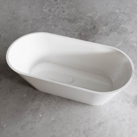 Cada baie freestanding, 150x75 cm, alb lucios, Madeira [2]
