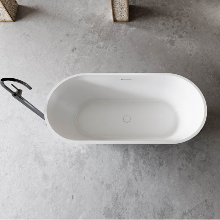 Cada baie freestanding, 150x75 cm, alb lucios, Madeira [3]