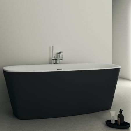Cada baie freestanding Ideal Standard Dea, 170x75 cm, alb/negru mat [3]