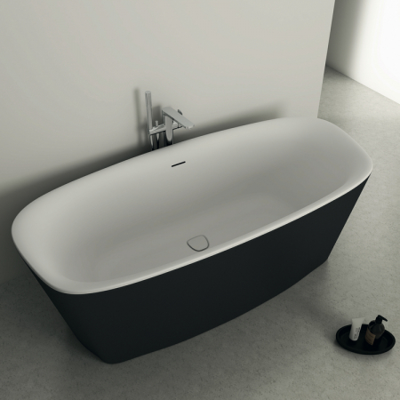 Cada baie freestanding Ideal Standard Dea, 170x75 cm, alb/negru mat [4]