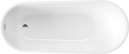 Cada baie freestanding, alba, 160x72 cm, asimetrica, Deante Arnika [2]