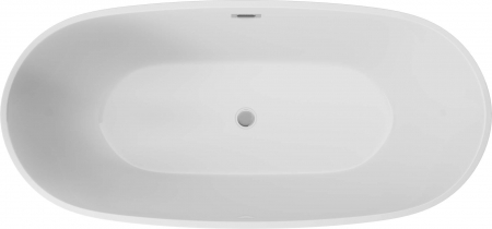 Cada baie freestanding, alba, 160x75 cm, ovala, Deante Alpinia [1]