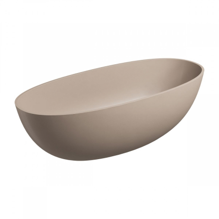 Cazi de baie freestanding - Cadă freestanding 175x78 cm ovală, bej mat, Omnires Shell M