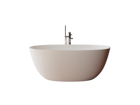 Cada freestanding ovala, compozit alb lucios, 160x78x61 cm, Foglia Heritage [1]
