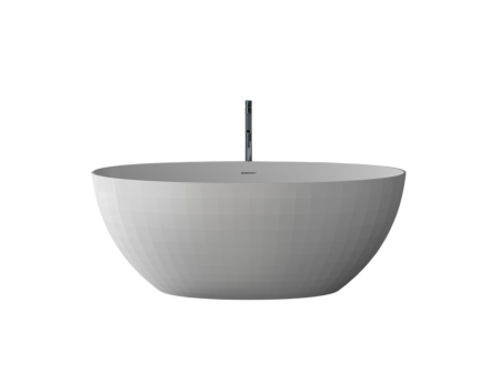 Cada freestanding ovala, compozit alb mat, interior lucios, 167x830x61.9 cm, Foglia Tuxedo [1]