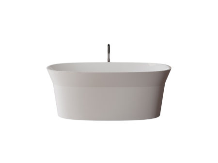 Cada freestanding ovala, compozit alb mat, interior lucios, 150x77.9x57 cm [1]