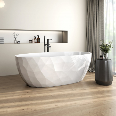 Cada freestanding compozit 3D, ovala 167 x 82 cm, Foglia Ovale [2]