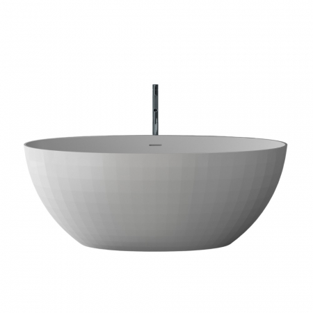 Cada freestanding compozit Marmite Lima, 167 x 83 cm, ovala, alb lucios [1]