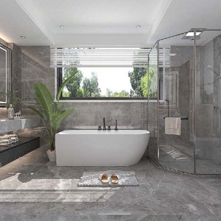 Cadă freestanding cu montare pe colt 165 x 80 cm, stânga, Balu Slim [2]