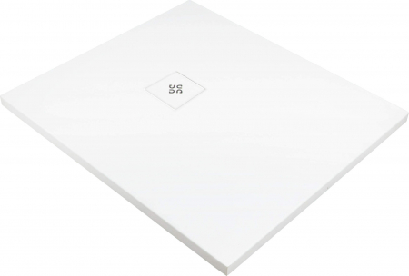 Cadite dus - Cadita de dus dreptunghiulara, acril, slim, alb, 120x100x3.5 cm, Deante Silia