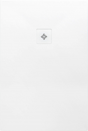 Cadita de dus dreptunghiulara, acril, slim, alb, 140x100x3.5 cm, Deante Silia [1]