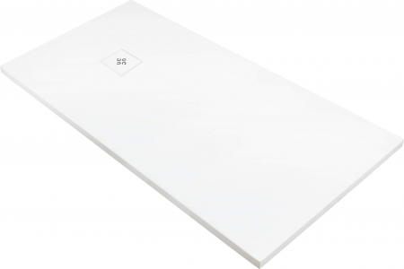Cadite dus - Cadita de dus dreptunghiulara, acril, slim, alb, 160x80x4 cm, Deante Silia