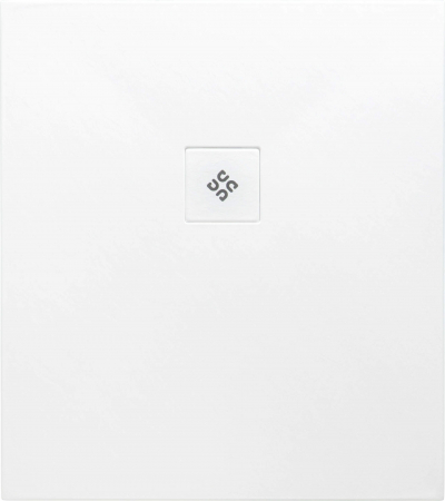 Cadita de dus dreptunghiulara, acril, slim, alb, 120x100x3.5 cm, Deante Silia [1]