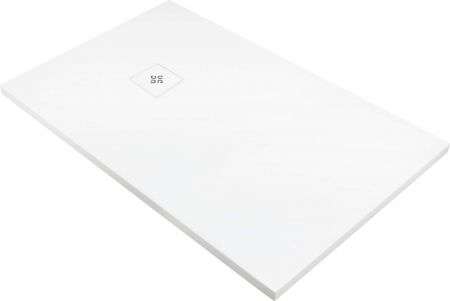 Baie - Cadita de dus dreptunghiulara, acril, slim, alb, 100x70x3.5 cm, Deante Silia