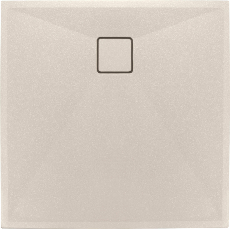 Cadita de dus patrata, din granit, slim, Bej, 80x80x3.6 cm, Deante Correo [1]