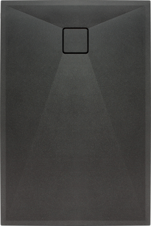 Cadita de dus dreptiunghiulara, din granit, slim, Negru, 140x90x4.5 cm, Deante Correo [1]