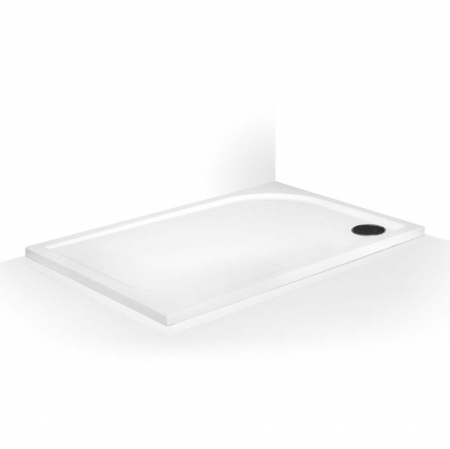 Cadita de dus dreptunghiulara, din marmura sintetica, Alba, 120x80x3 cm, Roth Rectan-M, picioruse incluse, finisaj anti-alunecare [3]