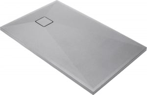 Cadite dus - Cadita dus compozit slim gri 100x90 cm Deante, Correo