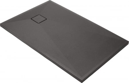 Cadite dus - Cadita dus compozit slim antracit 120x90 cm Deante, Correo