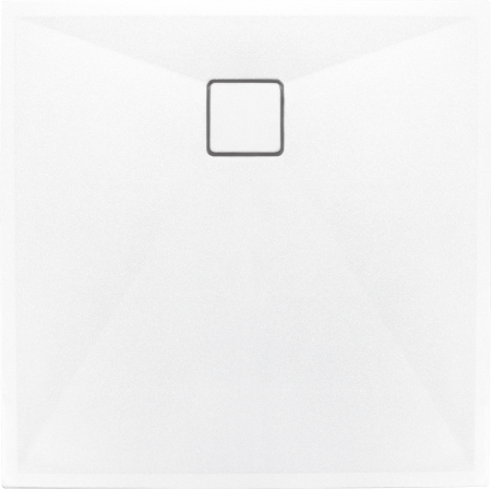 Cadita dus compozit slim patrata alba 80x80 cm Deante Correo Square [1]