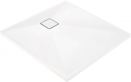 Cadite dus - Cadita dus compozit slim patrata alba 90x90 cm Deante Correo Square
