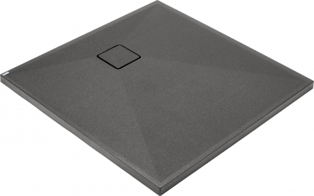 Cadite dus - Cadita dus compozit slim patrata antracit 80x80 cm Deante Correo Square