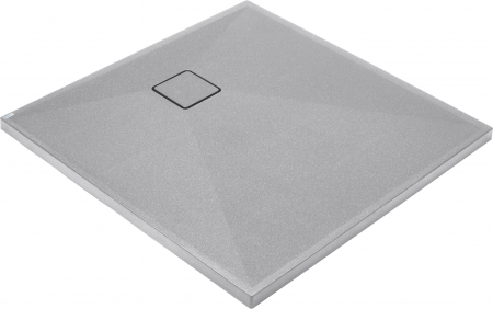 Cadite dus - Cadita dus compozit slim patrata gri 80x80 cm Deante Correo Square