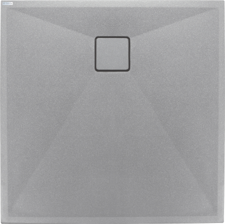 Cadita dus compozit slim patrata gri 80x80 cm Deante Correo Square [1]