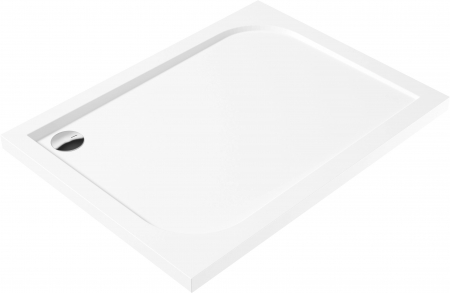 Cadite dus - Cadita dus dreptunghiulara 100x80 cm Deante Cubic alb