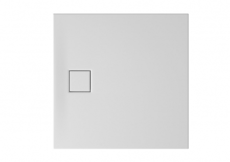 Cadita dus patrata alb mat 90x90 cm Cersanit Tako Slim cu sifon inclus [1]