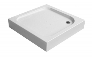 Cadite dus - Cadita dus patrata 80x80 cm culoare alba Deante, Funkia