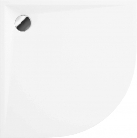 Cadita dus semirotunda alba 80x80 cm Kerria Plus, Deante [1]