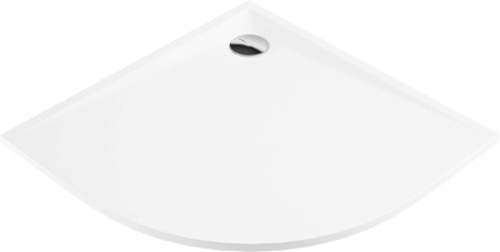 Cadite dus - Cadita dus semirotunda alba 80x80 cm Kerria Plus, Deante