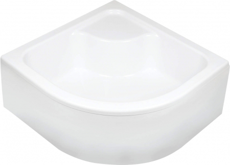Cadite dus - Cadita dus semirotunda inalta alba 80x80 cm Deante