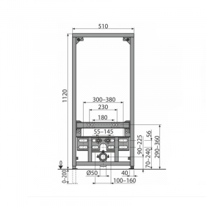 Cadru metalic instalare bideu Alcaplast [1]