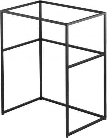 Mobilier pentru lavoar - Cadru metalic negru pentru montare lavoar baie Correo, 60 cm