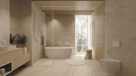 Calorifer de baie, scara, 157x50 cm, alb, Deante Silia [4]