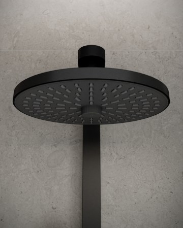 Palarie dus rotunda Ideal Standard Alu+ negru mat cu 2 functii [2]