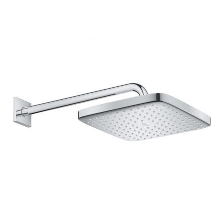 Palarie dus patrata crom Ø 250 mm cu brat de dus Grohe Tempesta Cube [1]