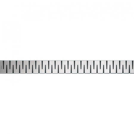 Rigole si canale de scurgere dus - Capac pentru rigola dus din otel inoxidabil lucios 750 mm Alcadrain ZIP-750L