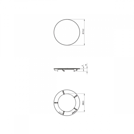 Capac rigola pentru chiuveta, otel slefuit, 115 x 11 x 115 mm, Deante [2]