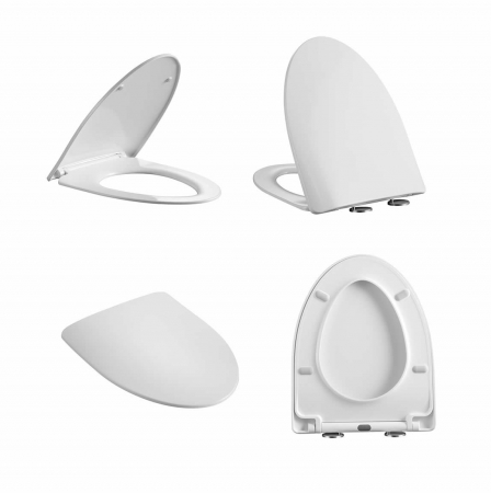 Capac softclose pentru vas wc suspendat Foglia Alice, alb [1]