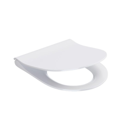 Capac vas wc slim, alb, oval, din duroplasat, Cersanit Zen [1]